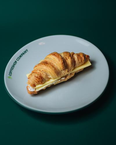 Croissant Gouda and Cheddar