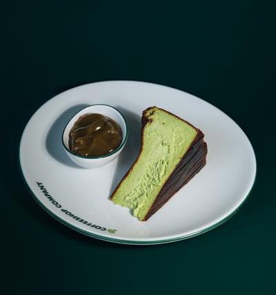Pistachio cheesecake