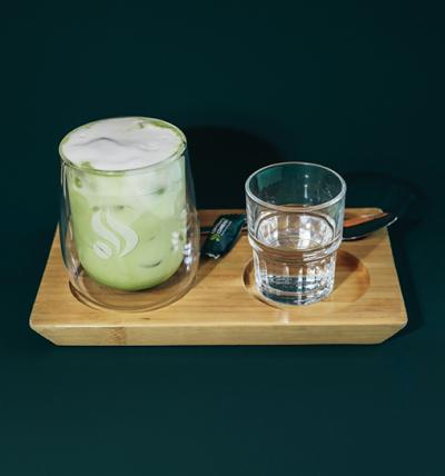 Matcha latte with Vanilla Cream